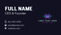 Digital Technology Circuit Business Card Design