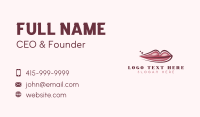 Lips Beauty Salon Business Card