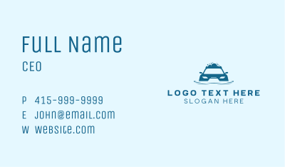 Auto Car Cleaning Business Card