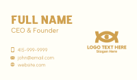 Golden Horus Eye Business Card