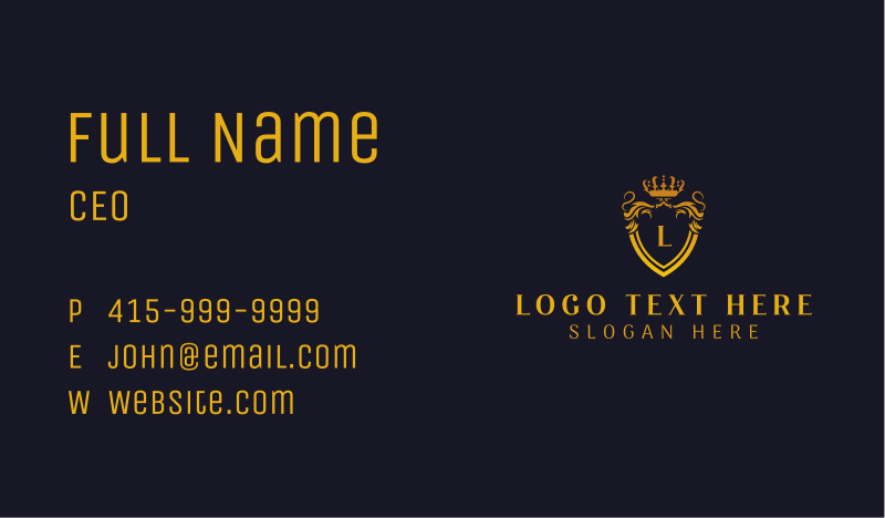 Upscale Business Card example 2