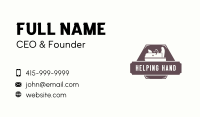 Hand Plane Carpenter Business Card Image Preview