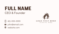 Woman Fashion Hat Business Card