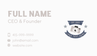 Vintage Camera Banner Business Card