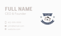 Vintage Camera Banner Business Card