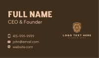 Lion Shield Company Business Card