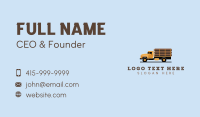 Logging Truck Wood Business Card