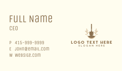 Grass Shovel Landscaping  Business Card Image Preview