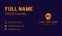 Skull Statistics Business Card Design