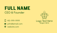 Green Turtle Monoline Business Card