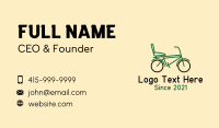 City Bike Outline Business Card