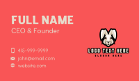 Wild Hare Rabbit Mascot Business Card Design