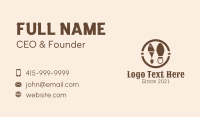 Cowboy Footsteps Shoes Business Card