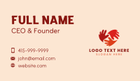 Hand Heart Charity Business Card