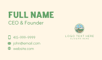 Summer Outdoor Camping  Business Card