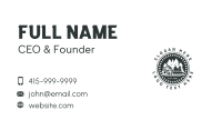 Lumberjack Chainsaw Forestry Business Card Design