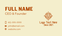 Mayan Sun Mask Business Card Design