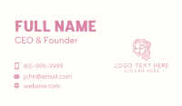 Woman Beauty Hairdresser Business Card