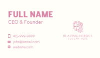 Woman Beauty Hairdresser Business Card Image Preview