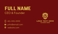Gold Housing Emblem  Business Card