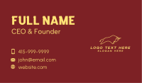 Minimalist Golden Bull Business Card