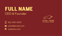 Minimalist Golden Bull Business Card