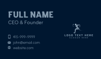 Running Athlete Man Business Card Design