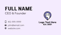 Man Location Pin Business Card