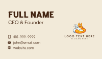 Puppy Kitten Pet Cartoon Business Card Design