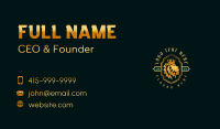 Lion Crown Crest Business Card