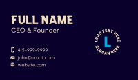 Generic Agency Letter Business Card