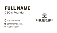 Tree Learning Book Business Card Design