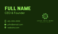 Natural Leaf Plant Business Card Design