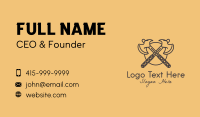 Medieval Battle Axe Business Card