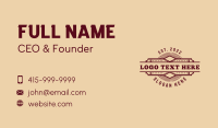 Western Pub Saloon Business Card