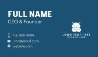 White Feline Cat  Business Card