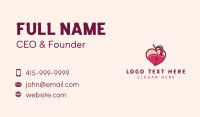 Sexy Lingerie Peach Business Card Design
