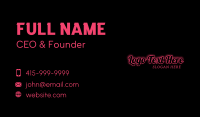 Night Life Business Card example 3