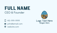 Beach Resort Egg Business Card Design