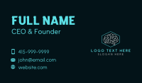 Brain Information Circuit Business Card Design