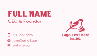 Wild Bird Business Card example 4