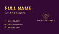 Shield Crown Insignia Business Card