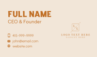 Elegant Artist Lettermark Business Card