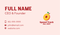 Fresh Peach Slice  Business Card
