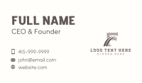 Industrial Construction Maintenance Business Card