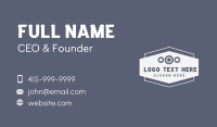Metal Gearing Signage Business Card