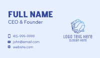 Blue Whale Sunset  Business Card Design