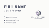 Crystal Moon Gemstone Business Card Design