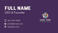 Woman Game Streamer Business Card Image Preview