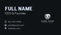 Skull Pixelated Gamer Business Card